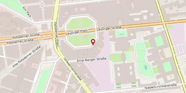 Karte der Umgebung von Leipziger Platz 9, 10117 Berlin