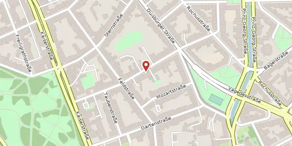Karte der Umgebung von Rosenstr. 39, 40479 Düsseldorf