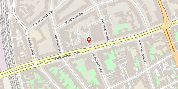 Karte der Umgebung von Grafenberger Allee 98, 40237 Düsseldorf