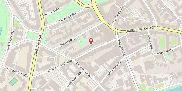 Karte der Umgebung von Wilhelminenstraße 16, 24103 Kiel