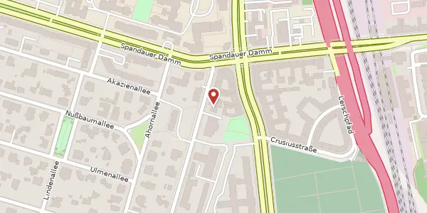 Karte der Umgebung von Soorstraße 86, 14050 Berlin
