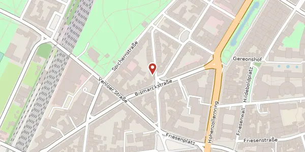Karte der Umgebung von Kamekestr. 19, 50672 Köln