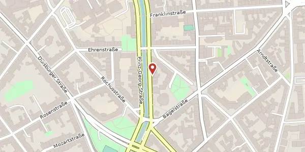Karte der Umgebung von Prinz-Georg-Str. 104, 40479 Düsseldorf
