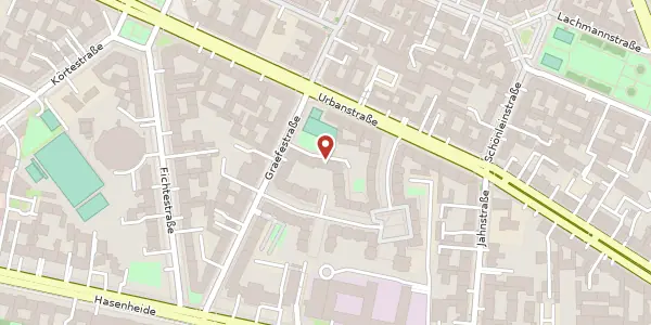 Karte der Umgebung von Graefestraße 61, 10967 Berlin