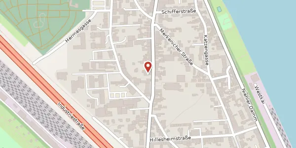 Karte der Umgebung von Sebastianstraße 121, 50735 Köln