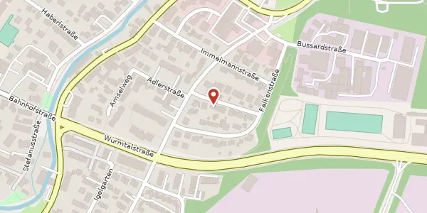 Karte der Umgebung von Adlerstr. 12, 82166 Gräfelfing