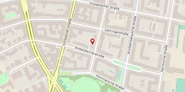 Karte der Umgebung von Bayerische Straße 15, 10707 Berlin