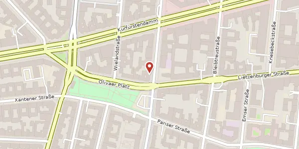 Karte der Umgebung von Schlüterstraße 42, 10707 Berlin