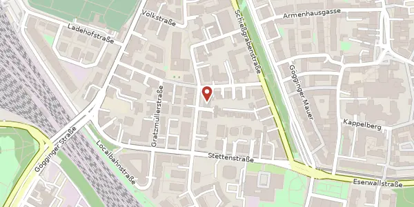 Karte der Umgebung von Völkstr. 31, 86150 Augsburg