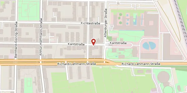 Karte der Umgebung von Kantstraße 62, 04275 Leipzig