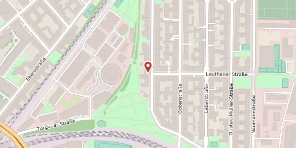 Karte der Umgebung von Cheruskerstraße 24, 10829 Berlin