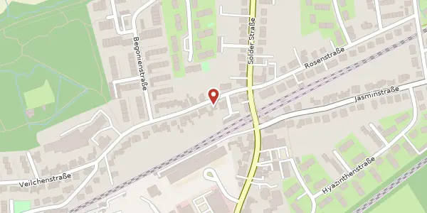 Karte der Umgebung von Rosenstr. 58, 44289 Dortmund