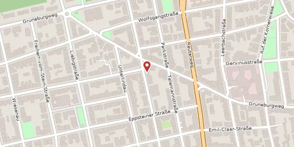 Karte der Umgebung von Oberlindau 84, 60323 Frankfurt