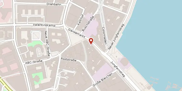Karte der Umgebung von Jungfernstieg 44, 20354 Hamburg