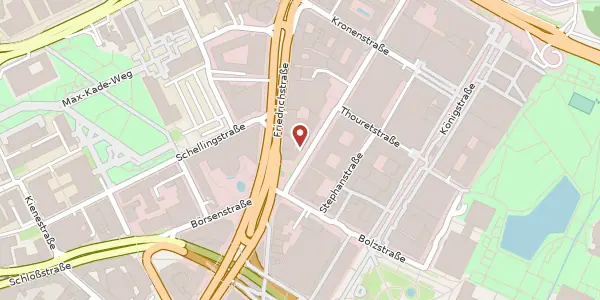 Karte der Umgebung von Lautenschlagerstraße 24, 70173 Stuttgart