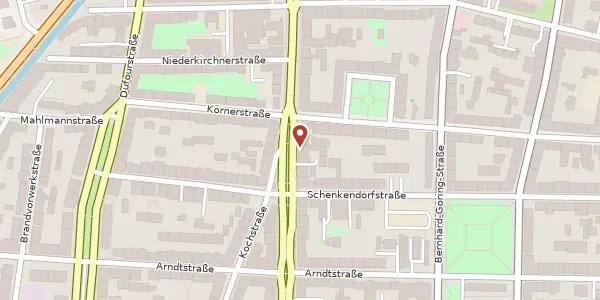 Karte der Umgebung von Karl-Liebknecht-Straße 63, 04275 Leipzig