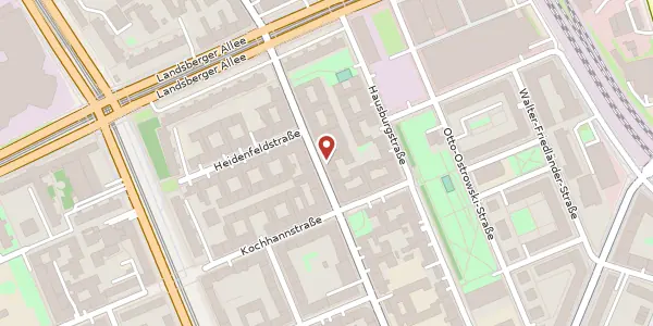 Karte der Umgebung von Ebertystraße 48, 10249 Berlin