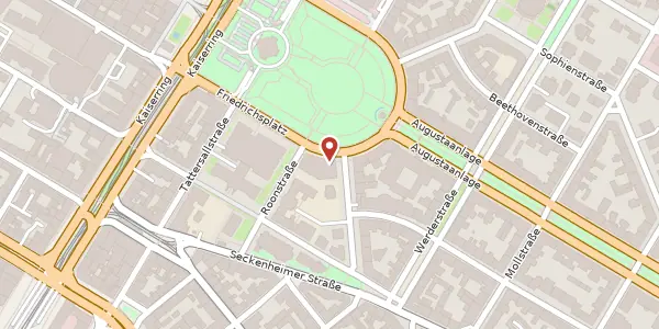 Karte der Umgebung von Friedrichsplatz 10, 68165 Mannheim