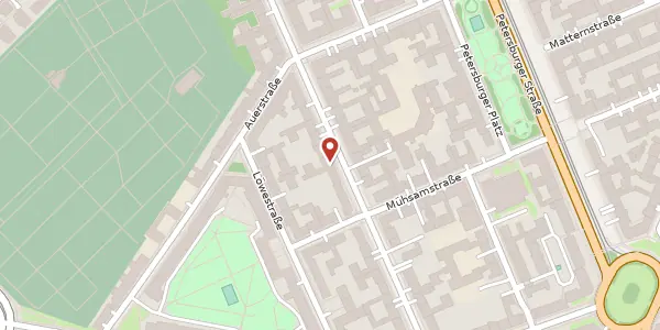 Karte der Umgebung von Richard-Sorge-Straße 73 a, 10249 Berlin