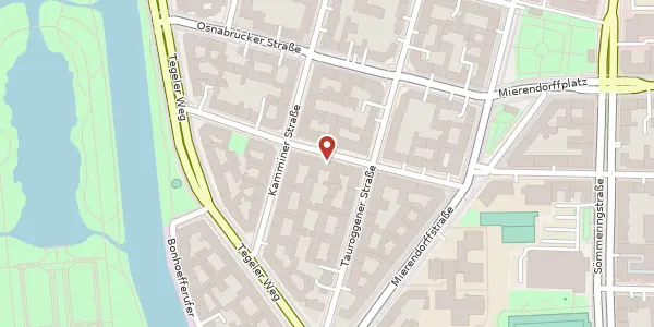 Karte der Umgebung von Mindener Straße 21, 10589 Berlin