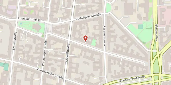 Karte der Umgebung von Pariser Straße 12, 10719 Berlin
