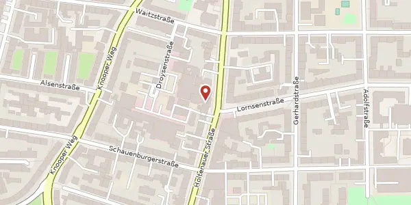 Karte der Umgebung von Holtenauerstraße 69, 24105 Kiel