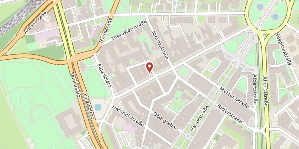 Karte der Umgebung von Königstraße 5 a, 01097 Dresden