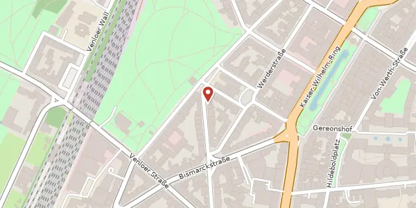 Karte der Umgebung von Kamekestr. 26, 50672 Köln