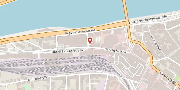 Karte der Umgebung von Bahnhofstr. 22 a, 94032 Passau