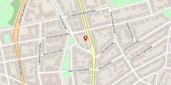 Karte der Umgebung von Eschersheimer Landstr. 77, 60322 Frankfurt