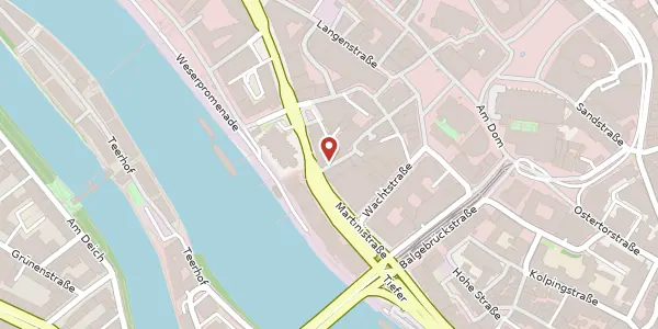 Karte der Umgebung von Böttcherstr. 1-3, 28195 Bremen
