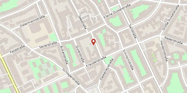 Karte der Umgebung von Hartmannstraße 8 A, 30171 Hannover