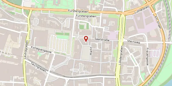 Karte der Umgebung von Markt 5, 07743 Jena