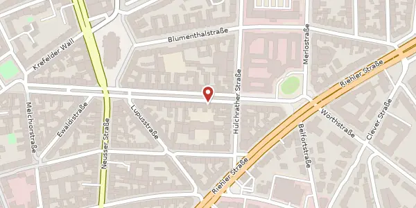 Karte der Umgebung von Weißenburgstraße 58, 50670 Köln