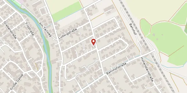 Karte der Umgebung von Bismarkstraße 17, 73333 Gingen/Fils