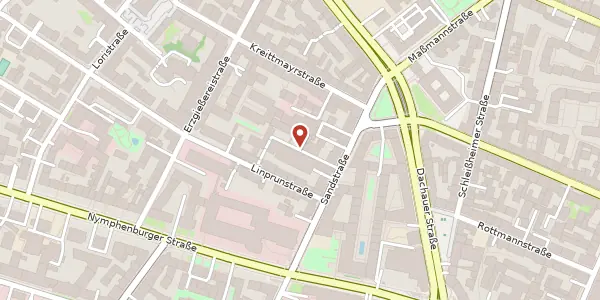 Karte der Umgebung von Sandstr. 33, 80335 München