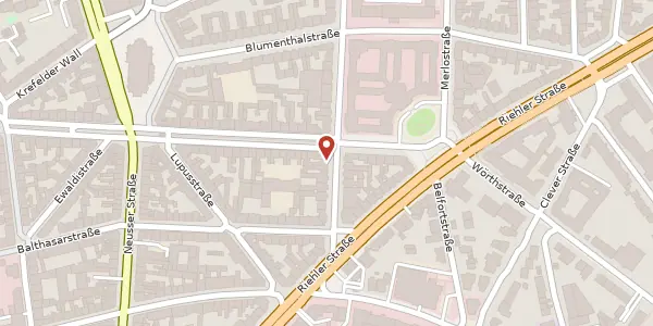 Karte der Umgebung von Hülchrather Str. 11, 50670 Köln