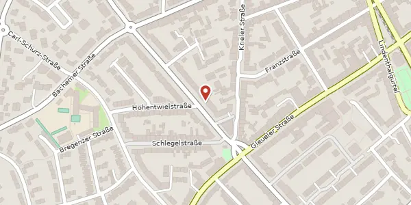 Karte der Umgebung von Mommsenstr. 90, 50935 Köln