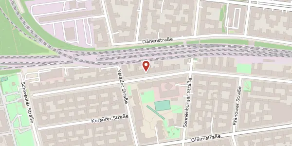 Karte der Umgebung von Kopenhagener Straße 23, 10437 Berlin