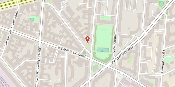 Karte der Umgebung von Johann-Georg-Straße 1, 10709 Berlin