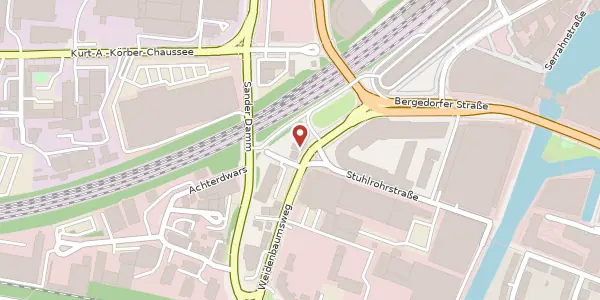 Karte der Umgebung von Weidenbaumsweg 36, 21035 Hamburg