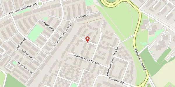 Karte der Umgebung von Luise-Rehling-Straße 19, 51109 Köln