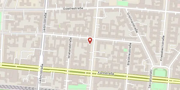 Karte der Umgebung von Schlüterstraße 17, 10625 Berlin