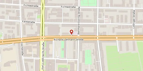 Karte der Umgebung von Richard-Lehmann-Straße 45, 04275 Leipzig