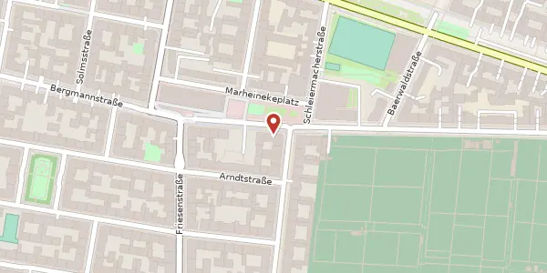 Karte der Umgebung von Bergmannstraße 30, 10961 Berlin
