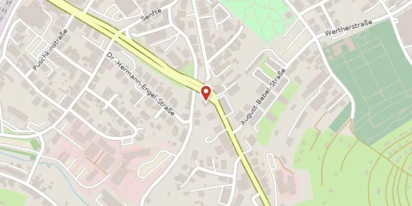 Karte der Umgebung von Schleusinger Straße 28, 98527 Suhl