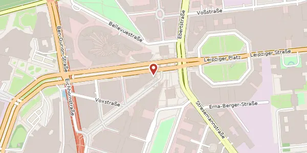 Karte der Umgebung von Potsdamer Platz 1, 10785 Berlin