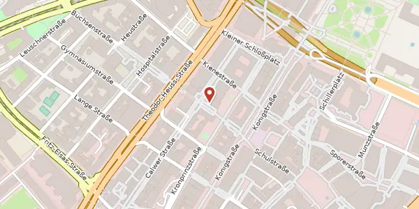 Karte der Umgebung von Büchsenstraße 10, 70173 Stuttgart