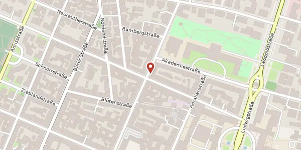 Karte der Umgebung von Adalbertstr. 44, 80799 München