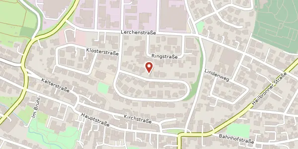 Karte der Umgebung von Hofstatt 48, 74226 Nordheim